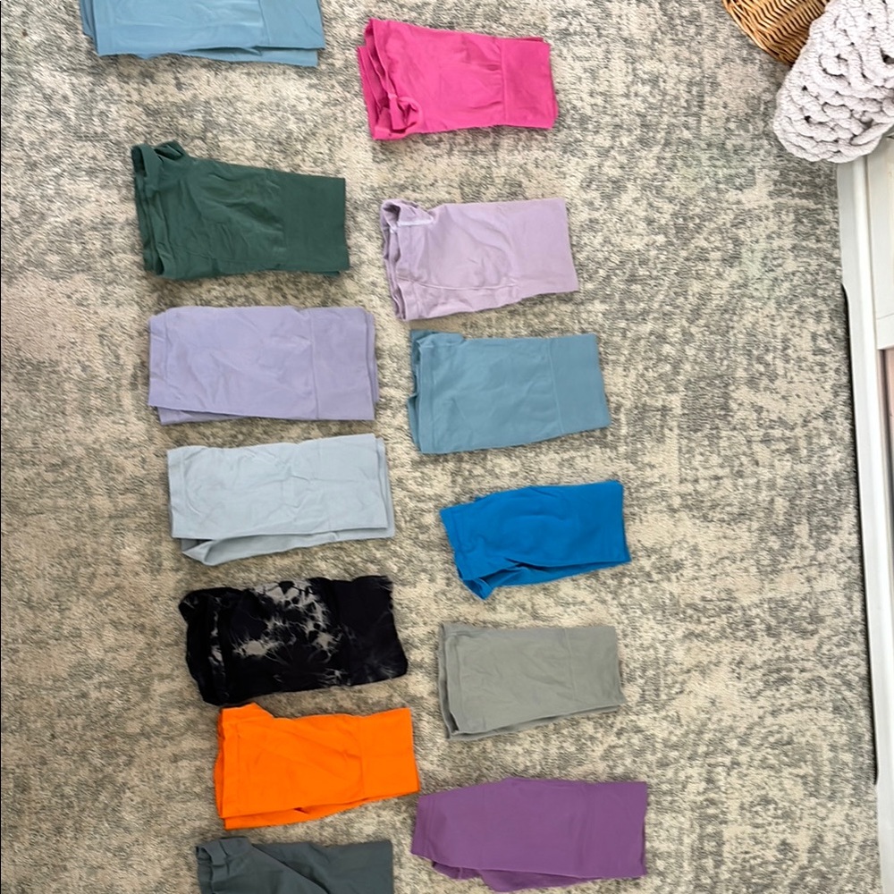 Vibrant Pink and Orange Athletic Shorts